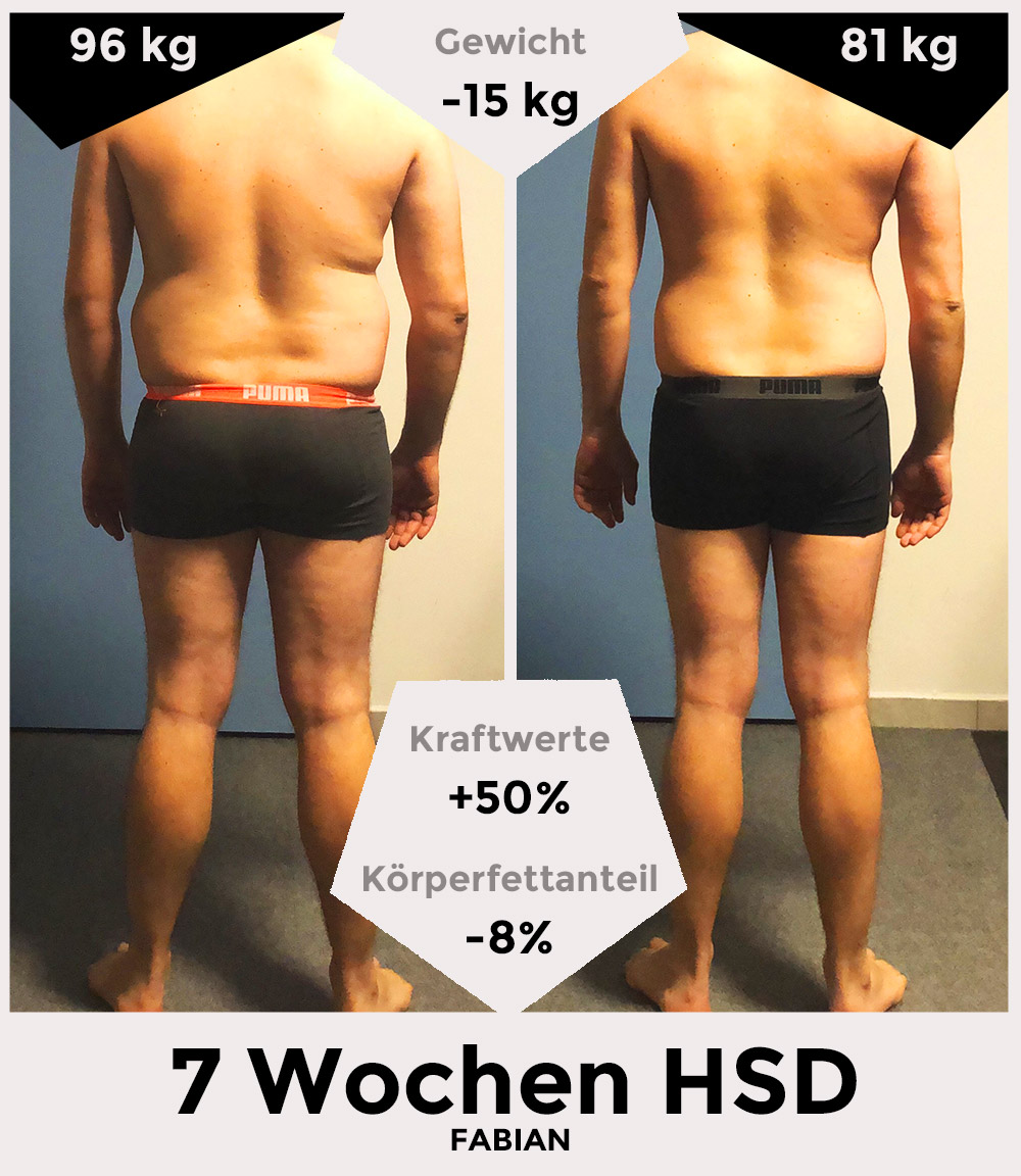 Fabian vor/nach der HSD - hinten