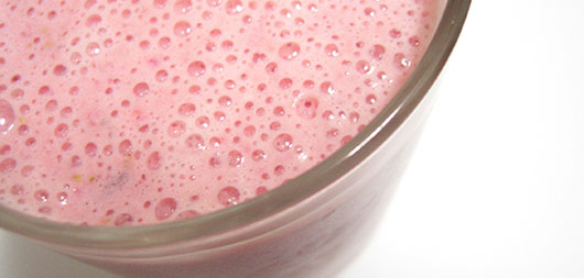 Erdbeer Magerquark Shake