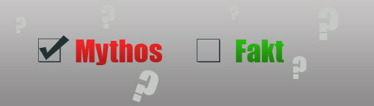 Mythos oder Fakt Grafik fuer Diaet-Mythen